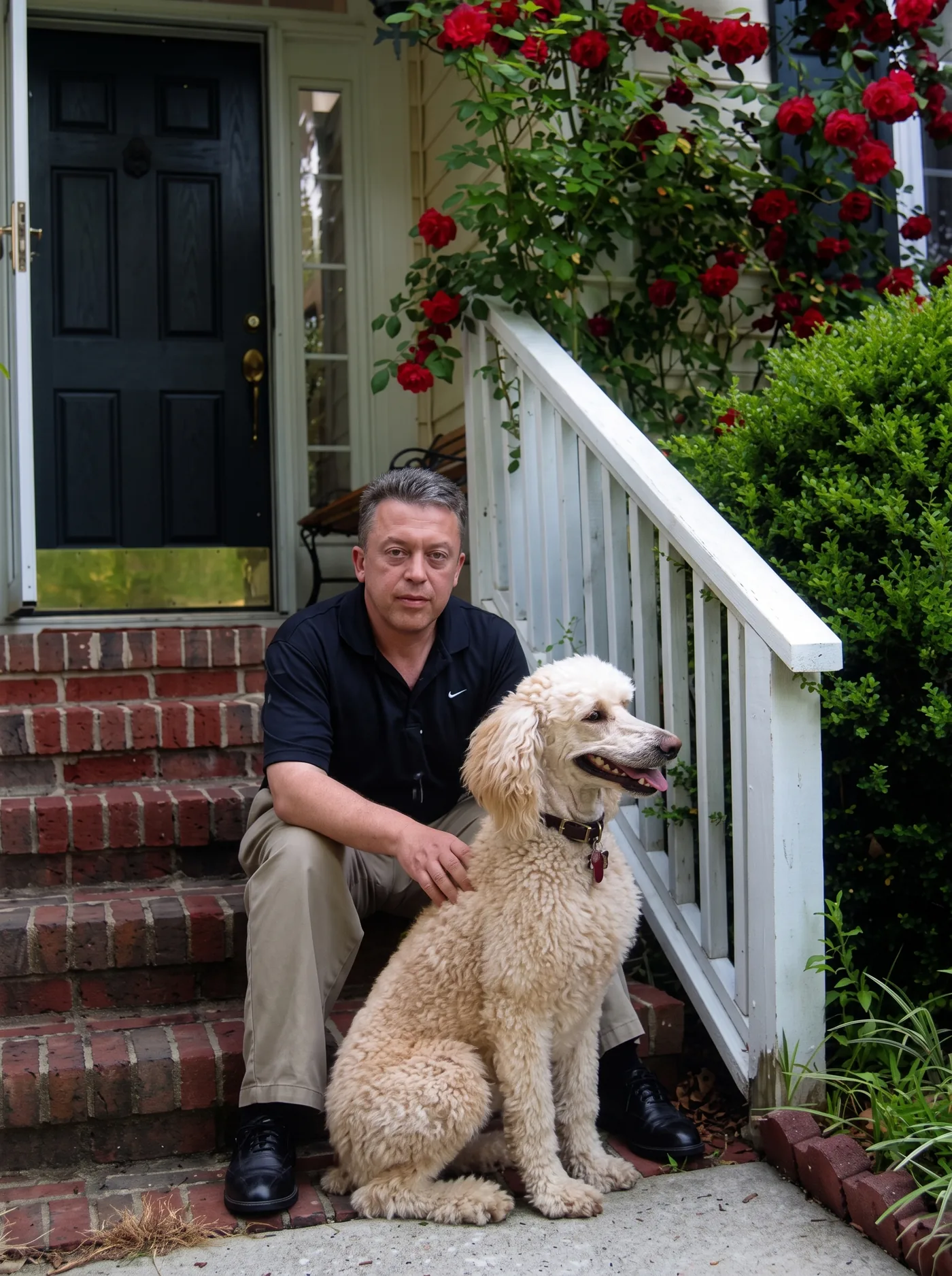 Ilya Zaverukha with his dog, licensed REALTOR in Raleigh North Carolina